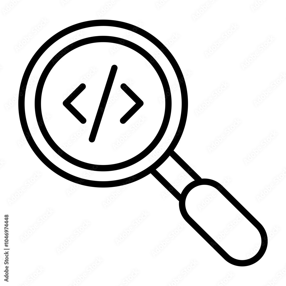 Coding Vector Line Icon Design Coding Vector Line Icon Design