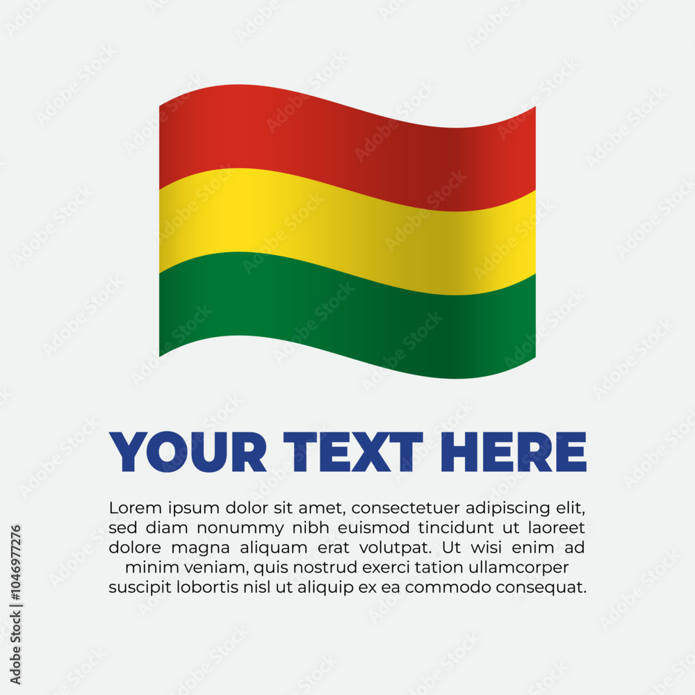 Bolivia Flag Banner Background Template Bolivia Flag Banner Background Template