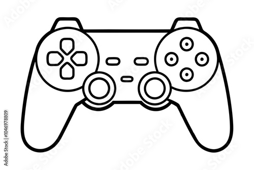 game controller silhouette vector, game controller illustration