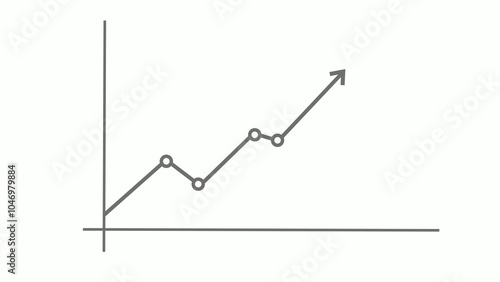 Business graph chart report bar, Positive success business chart