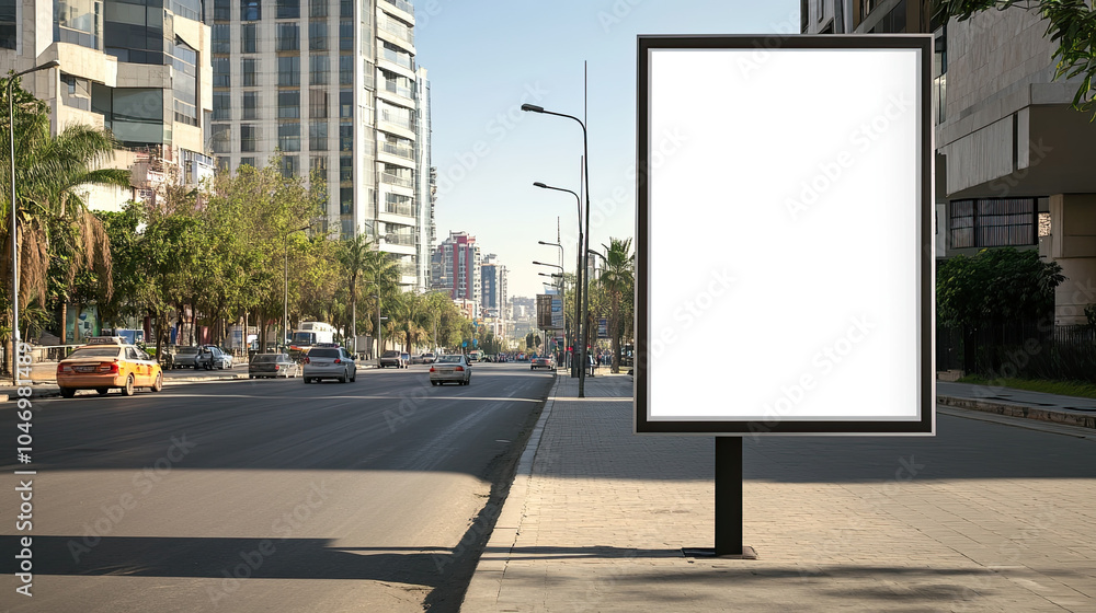 Advertising Display Mockup, high-end and customizable with realistic high-resolution rendering, ideal for branding, marketing design, and impactful presentations, AI Generative Advertising Display Mockup, high-end and customizable with realistic high-resolution rendering, ideal for branding, marketing design, and impactful presentations, AI Generative
