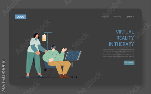 Patient Centric Care. Flat Vector Illustration