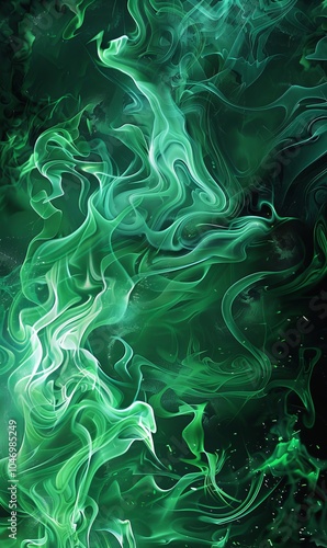 Green paint texture background. Abstract background of green fire paint texture