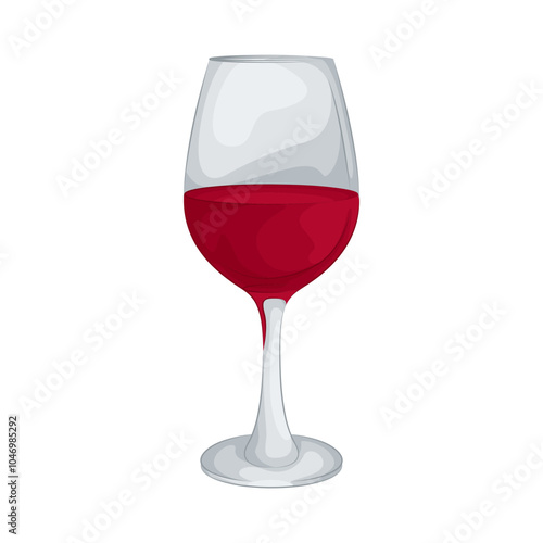 Illustration of wine glass 