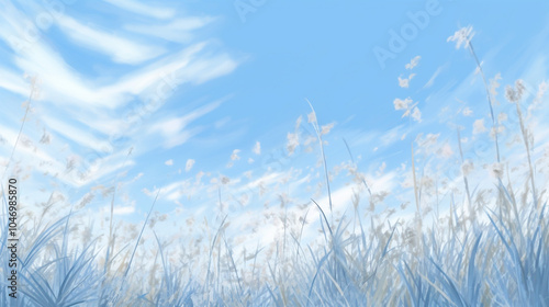 Blue sky blue cloudy sky on a sunny day background screensaver backdrop cloudy clear sunny blue sky