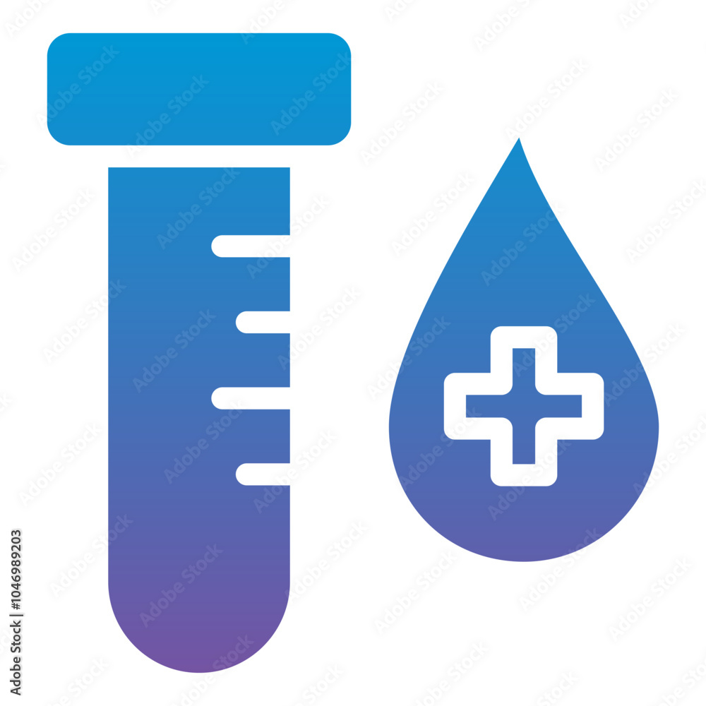 Obraz premium Blood Test Icon