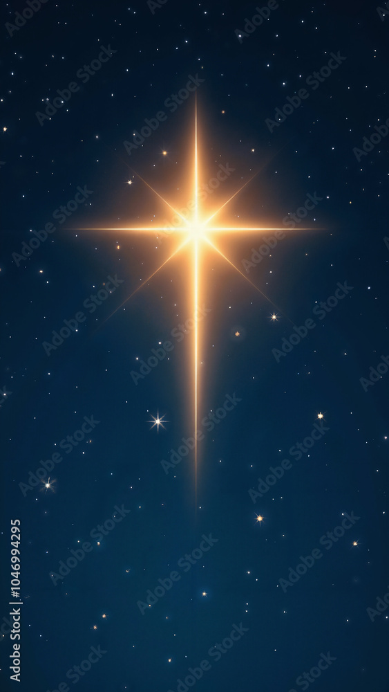 Radiant Star of Bethlehem Illuminates Night Sky: Versatile Christmas Image for Holiday Marketing and Spiritual Content Radiant Star of Bethlehem Illuminates Night Sky: Versatile Christmas Image for Holiday Marketing and Spiritual Content
