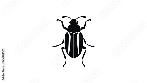 silhouette of a bug illustration in vector