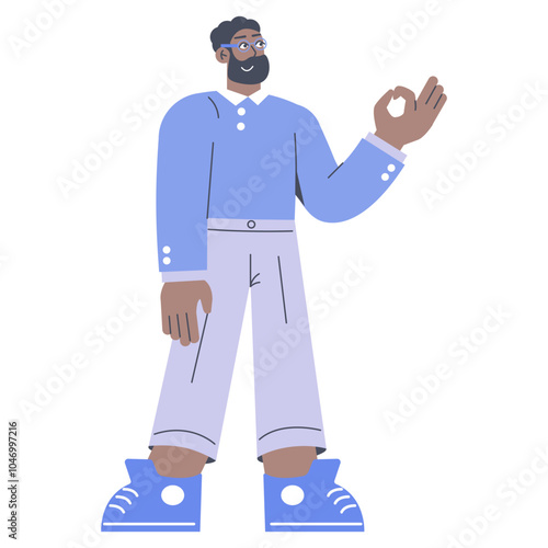 Businessman. Flat Vector Illustration