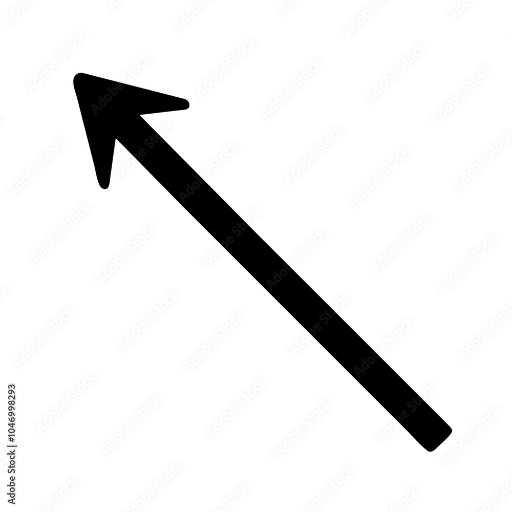 A symbol used to indicate direction, movement, or position, often depicted as a pointed shape A symbol used to indicate direction, movement, or position, often depicted as a pointed shape