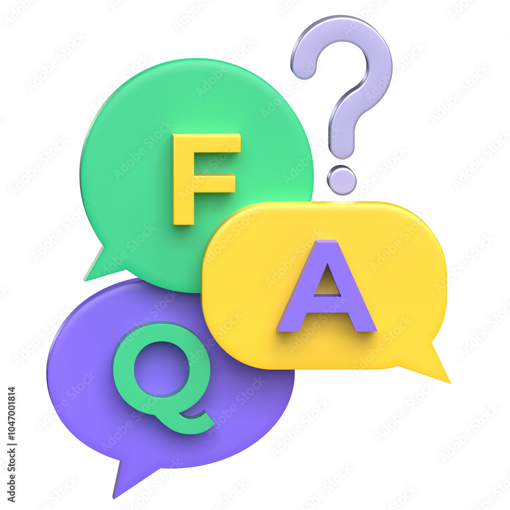 FAQ 3D Icon FAQ 3D Icon