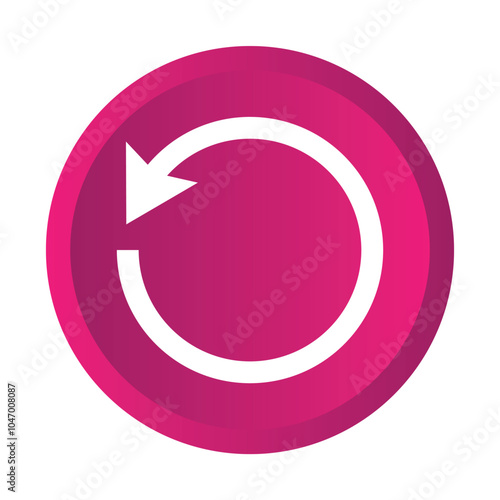 Restart icon vector. Reload, refresh and restart icon for website design. vector illustration.