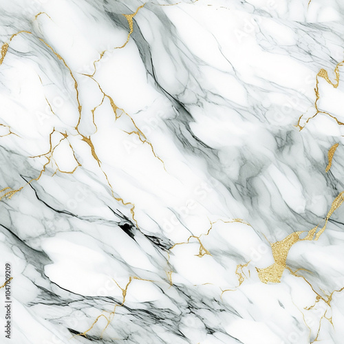 Seamless White gold marble background  White Marble Granite with Black and Golden Veins, Abstract Texture Tile Background for Wall Surface

