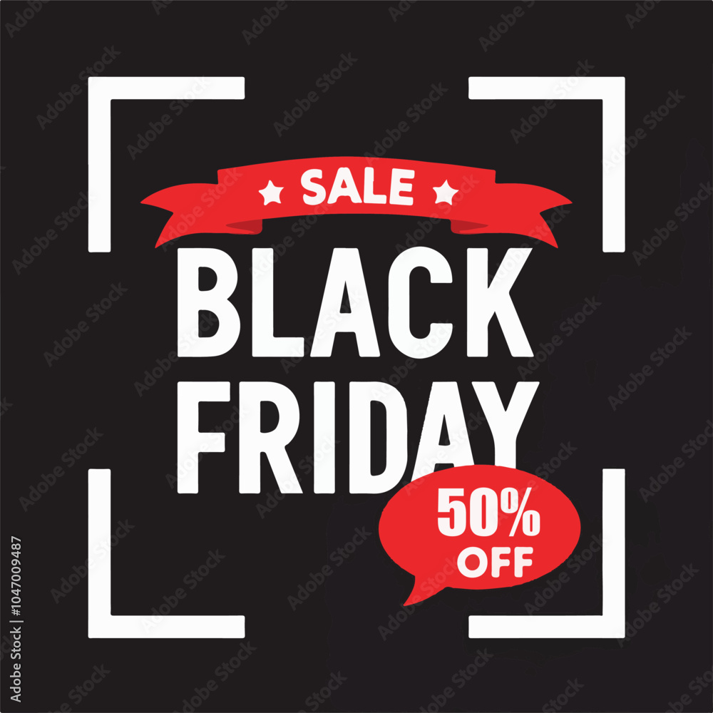 Fototapeta premium black friday sale poster banner 80 off