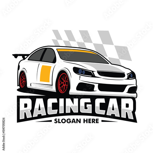 illustration of a car racing car vector car logo design racing car logo vector
