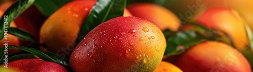 Close-up RAW Style of Miyazaki mango, world's most expensive fruit