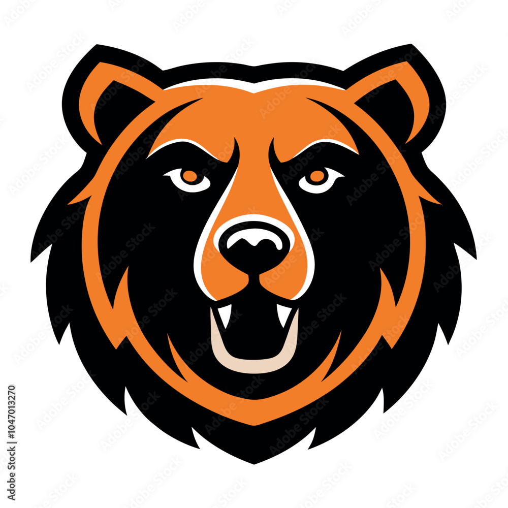 bear head mascot logo vector art bear head mascot logo vector art
