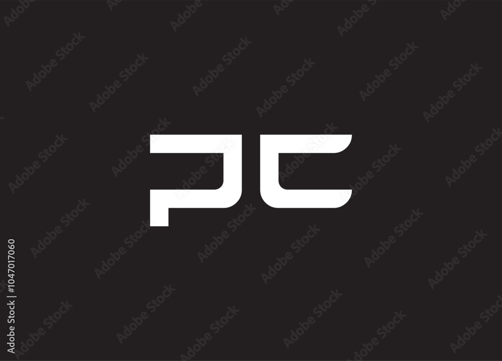 PC letter logo and initial logo design PC letter logo and initial logo design