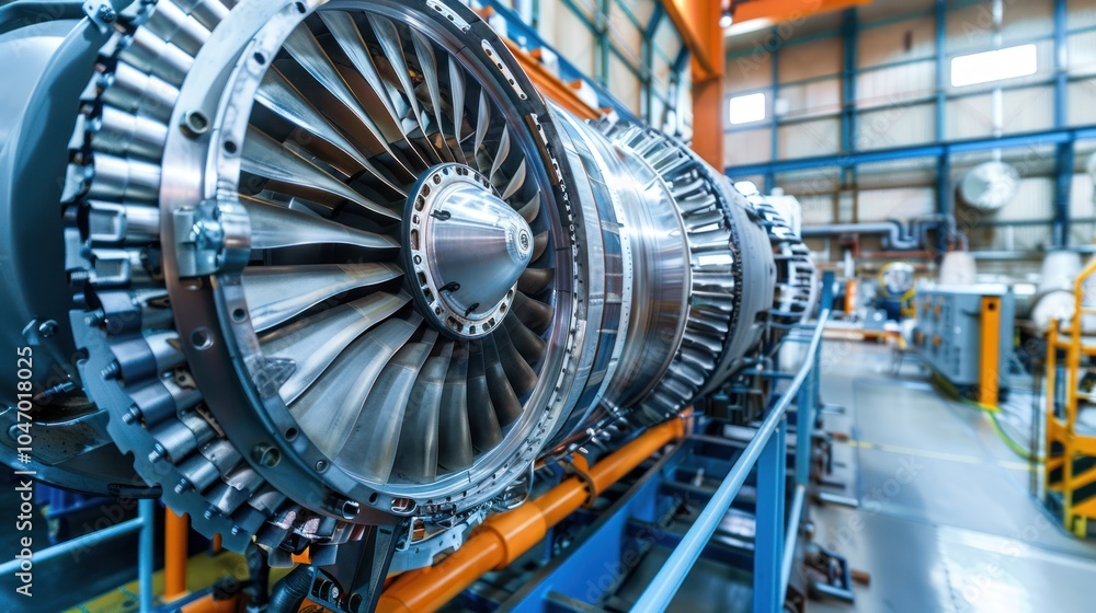 Fototapeta premium Jet Engine Close-up