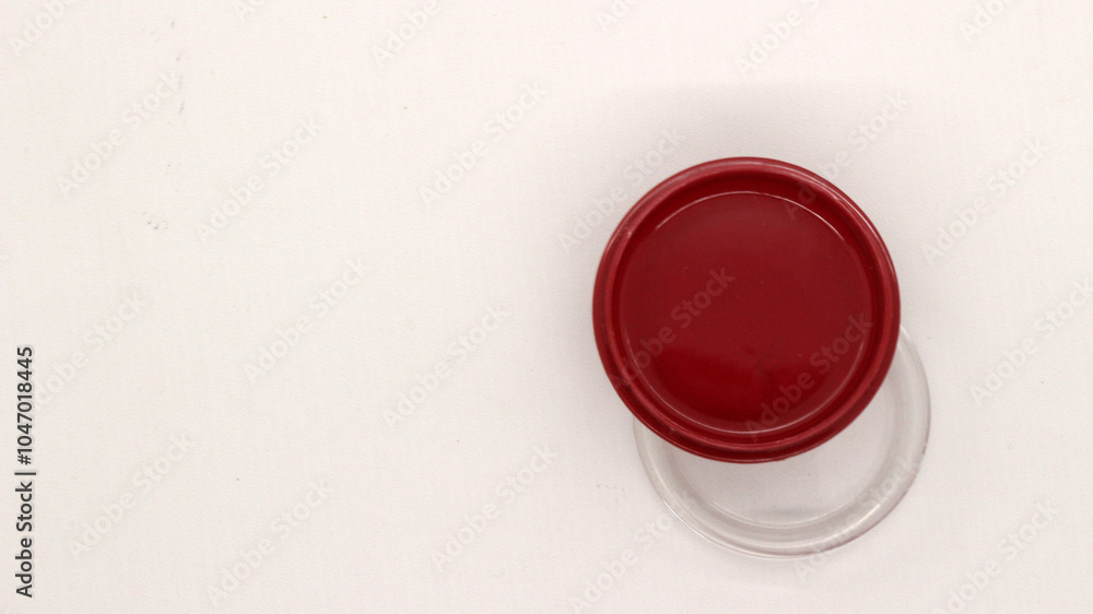 Isolated badge or pin storage container Isolated badge or pin storage container