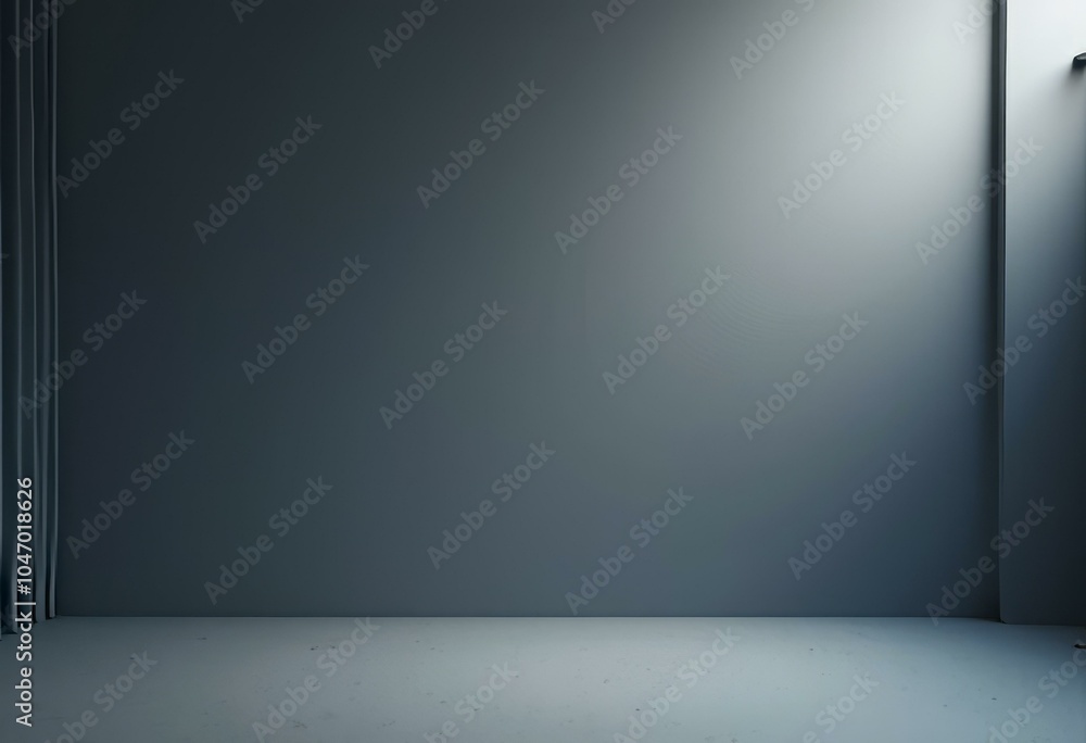 Minimalist Room With Gradient Wall Minimalist Room With Gradient Wall