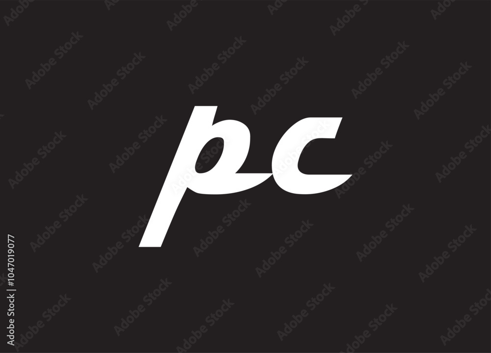 PC letter logo and initial logo design PC letter logo and initial logo design