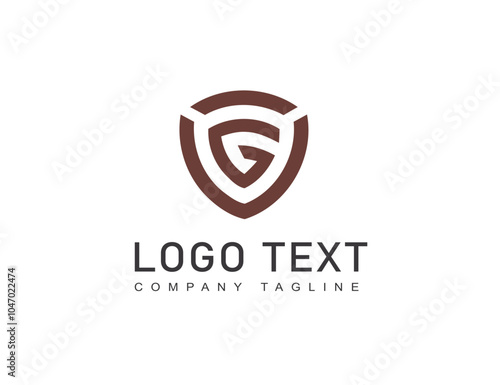 Abstract logo with circle shape g letter photo