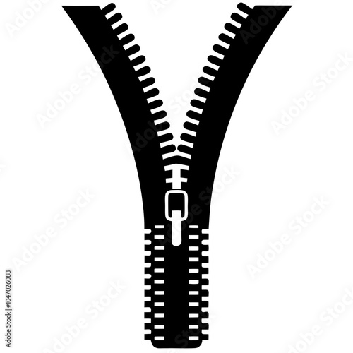 Zipper Clipart silhouette