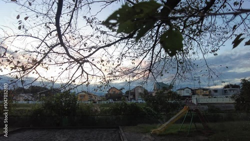 Wallpaper Mural 秋の夕暮れ公園 Torontodigital.ca