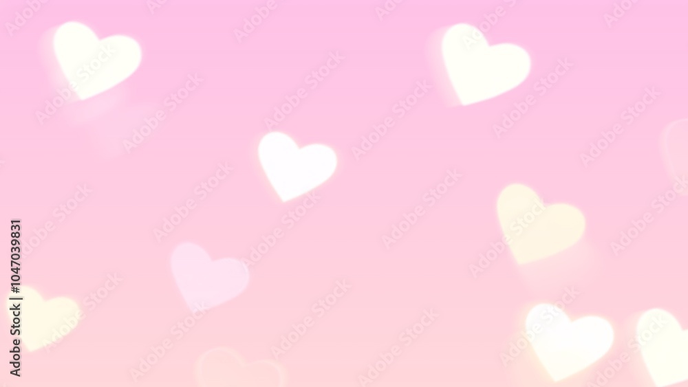 Glowing hearts on bright pink gradient background. pink hearts wallpaper Glowing hearts on bright pink gradient background. pink hearts wallpaper