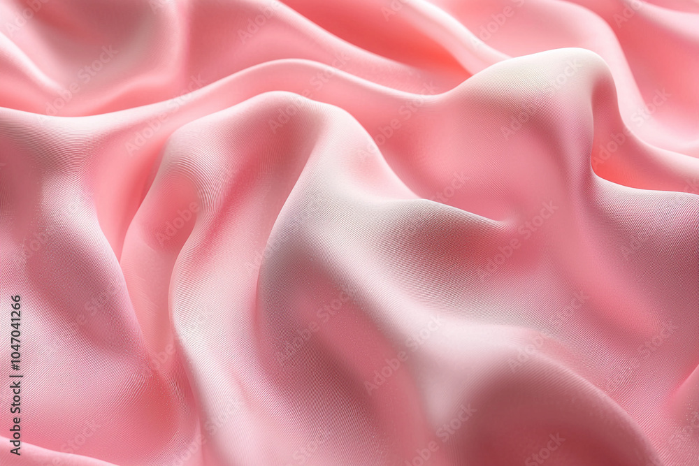 Fototapeta premium A soft pink background with a smooth satin