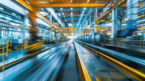 Automated Production Line in a Modern Factory