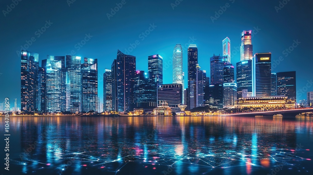 Fototapeta premium Night Cityscape