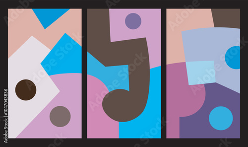 colorful abstract art for wall decoration
