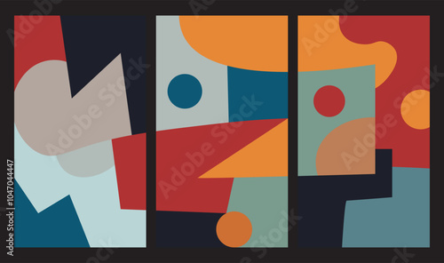 colorful abstract art for wall decoration
