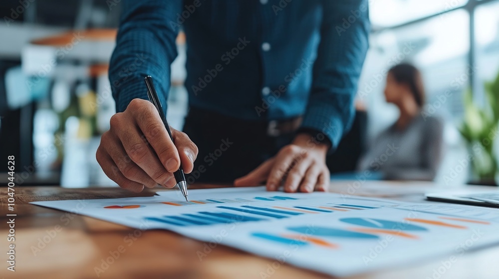 Businessman Analyzing Data Businessman Analyzing Data