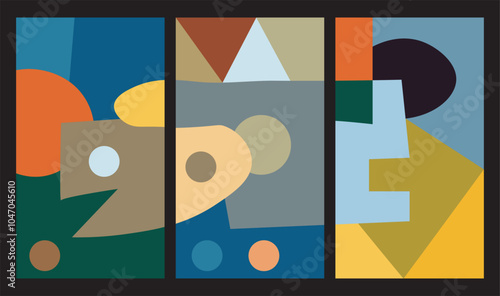 colorful abstract art for wall decoration
