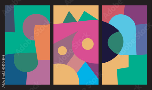 colorful abstract art for wall decoration
