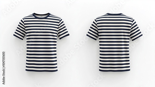 Striped T-Shirt Mockup