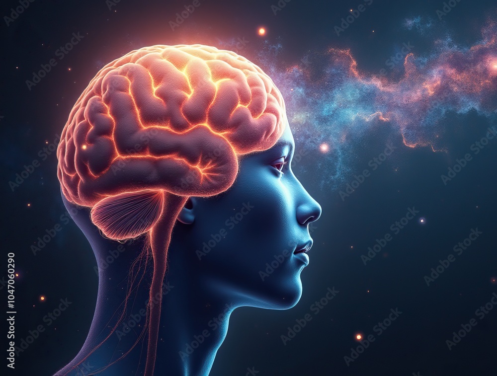 3d rendered illustration of a brain 3d rendered illustration of a brain