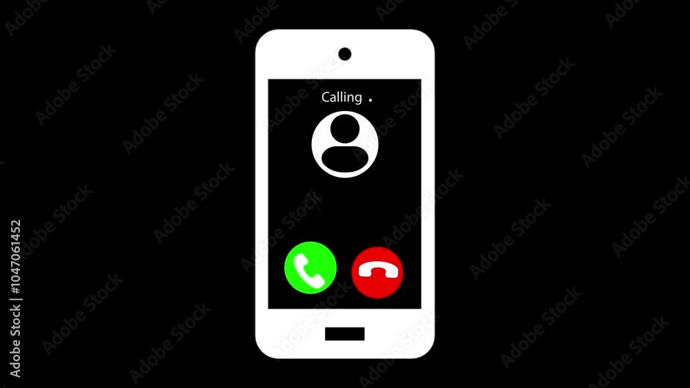 Smartphone screen with an incoming call labeled as Spam, a phone call from a scam or con artist, Close Up. Smartphone screen with an incoming call labeled as Spam, a phone call from a scam or con artist, Close Up.