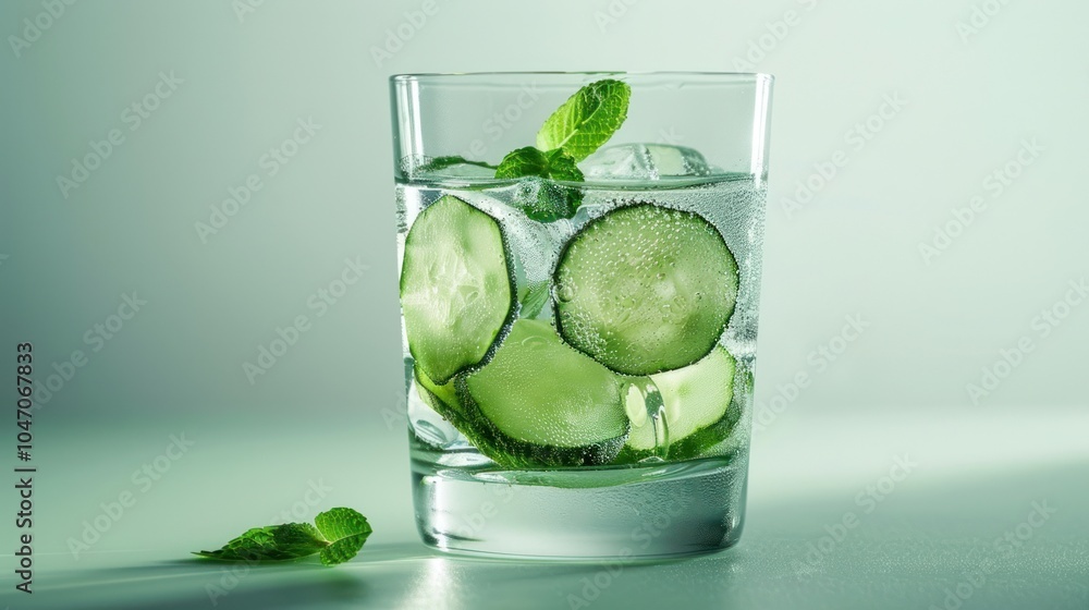 Refreshing Cucumber and Mint Drink Refreshing Cucumber and Mint Drink