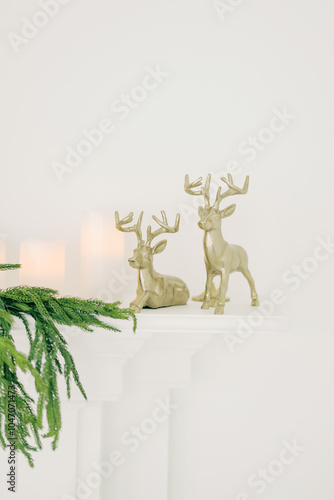 Festive Christmas Living Room with Elegant Decorations