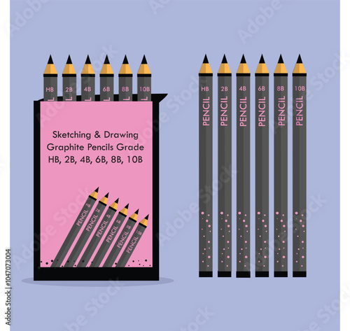 Sketching Graphite pencils set 