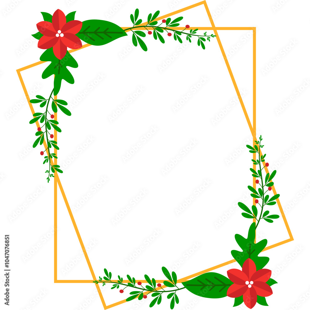Obraz premium Christmas Frame Geometric