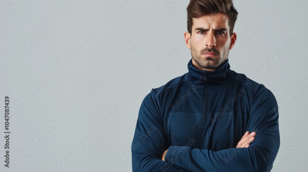 Obraz premium Serious Portrait of a Determined Man