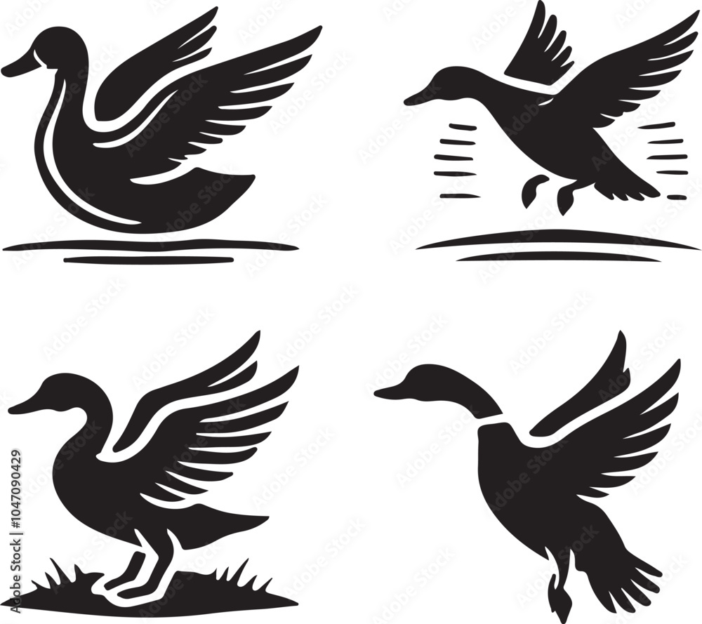 Duck Stylized Vector Graphic Pack Duck Stylized Vector Graphic Pack