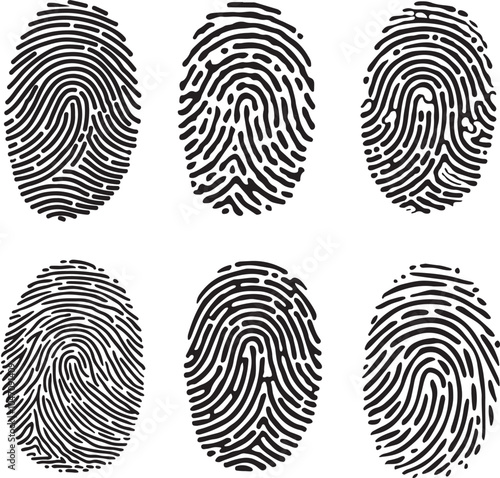 Fingerprints Vector Graphic