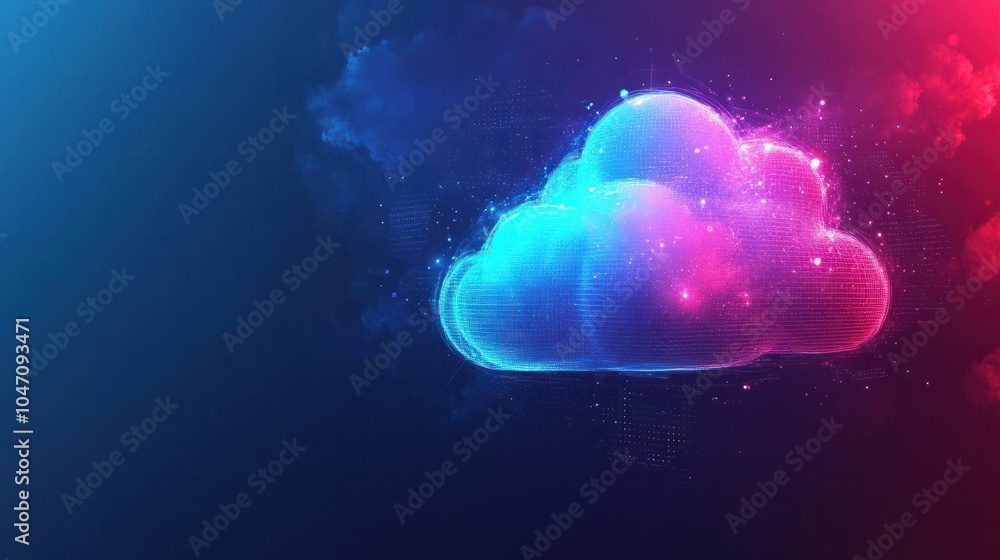 Cloud computing transfer big data on internet. futuristic digital technology .Generative AI Cloud computing transfer big data on internet. futuristic digital technology .Generative AI