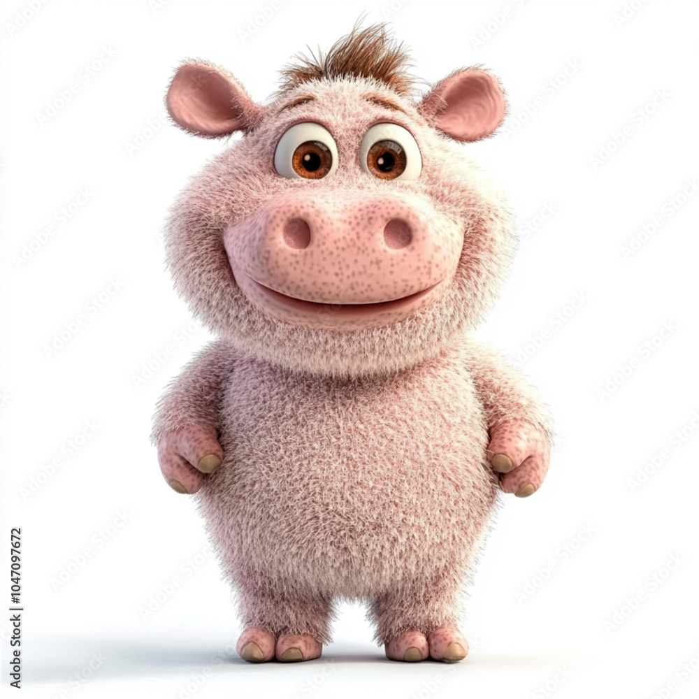 Naklejka premium Smiley pig